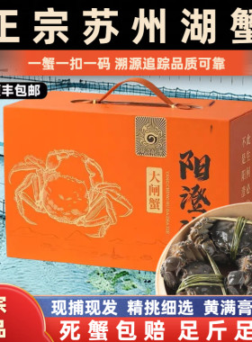 阳澄精品湖水特大大闸蟹