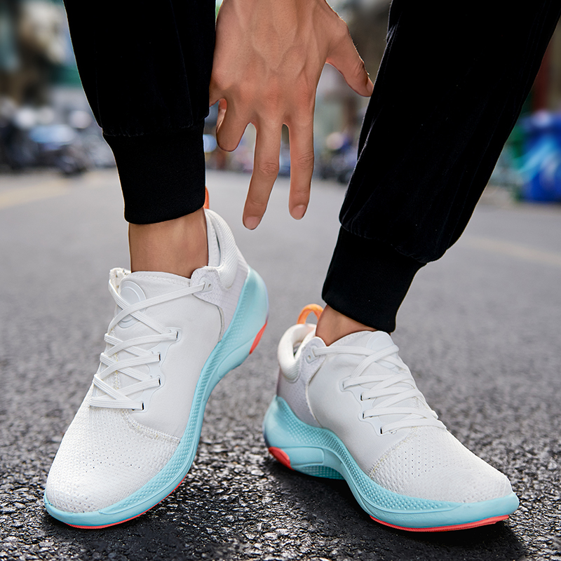 合成鞋业官方旗舰店男鞋2025新款夏季透气网面运动软底减震跑步鞋