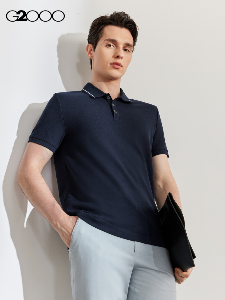 G2000 MENS SUMMER NEW CLASSIC LAPEL FLOOR BEAD DESIGN SHORT SLEEVE T-SHIRT BUSINESS CASUAL POLO SHORT SLEEVE MEN
