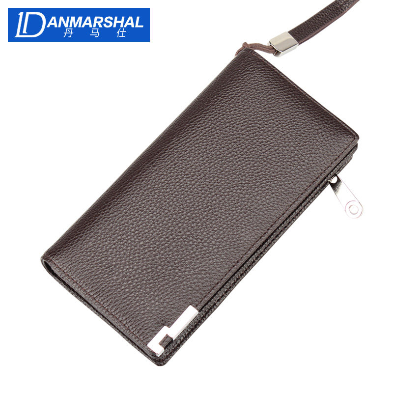 丹马仕钱包男士长款拉链手拿包韩版青年大容量手包商务休闲手抓包