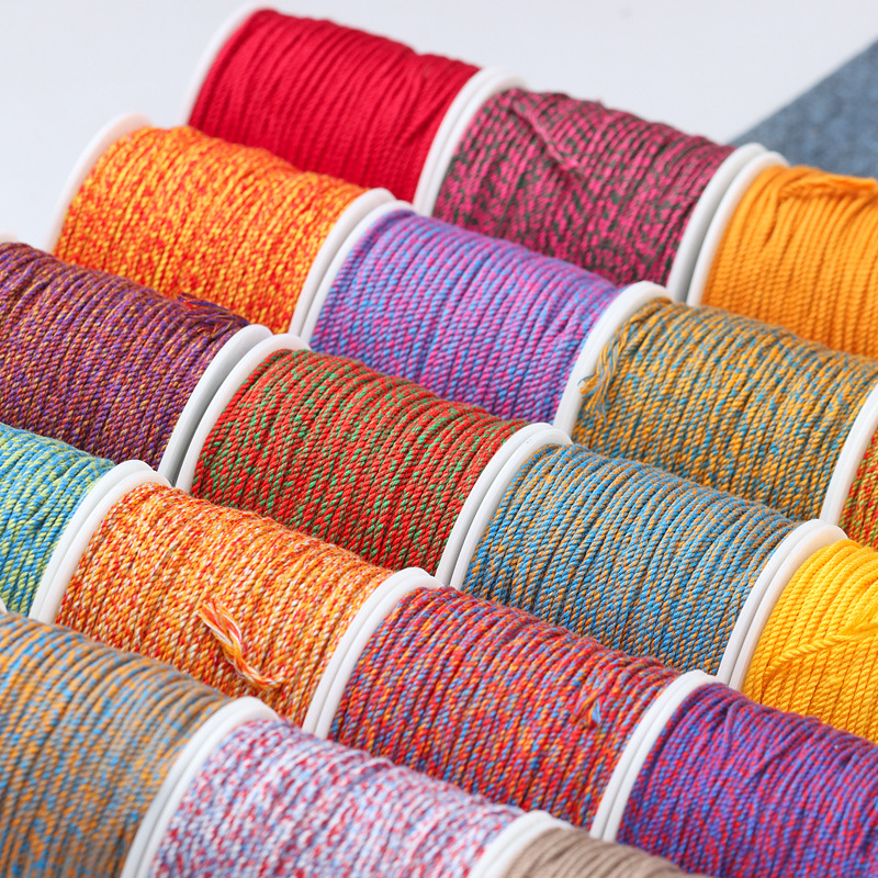 1.2mm手搓棉线菩提文玩串珠线绳