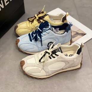 休闲风阿甘鞋女2026平底防滑德训鞋百搭软底不累脚运动鞋女款鞋子