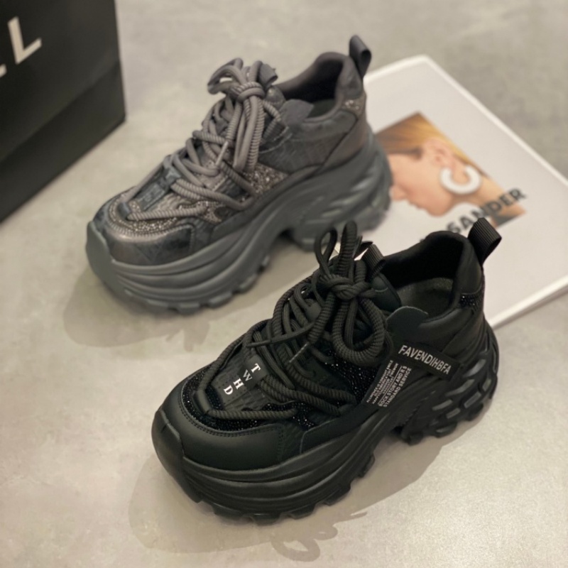 2025新款时尚松糕厚底鞋