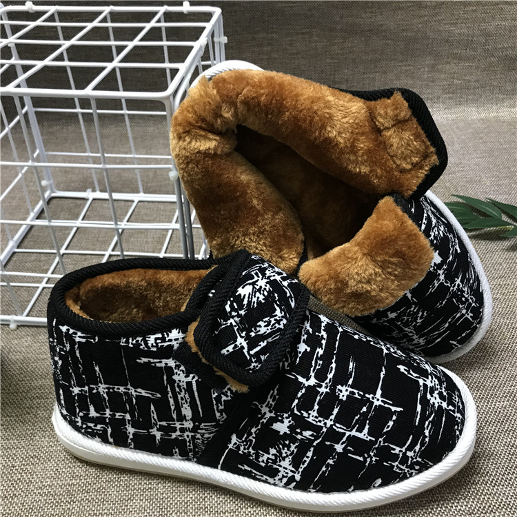 老北京布鞋冬季包跟保暖鞋防滑