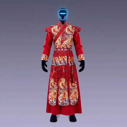 宇树机器人G1U2人形机器人衣服中国风演出服商业演出活动服装汉服