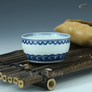 貴和祥人氣青花瓷寶相缸茶杯 陶瓷功夫品茗杯茶碗 景德鎮(zhèn)超值熱賣