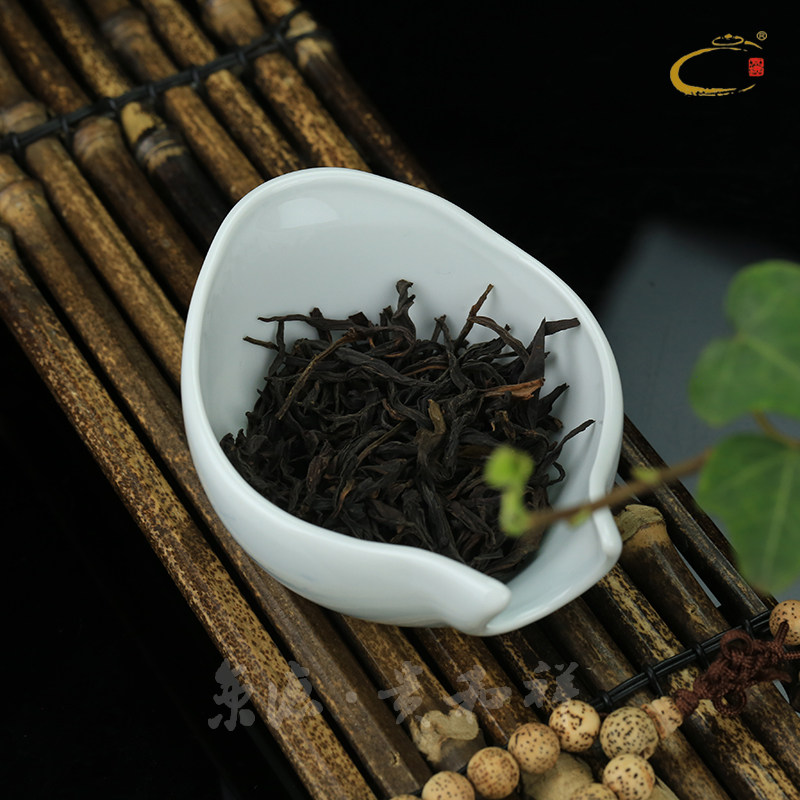 贵和祥茶荷 茶道配件手绘小鱼青花瓷鱼趣茶勺景德镇陶瓷茶则特卖