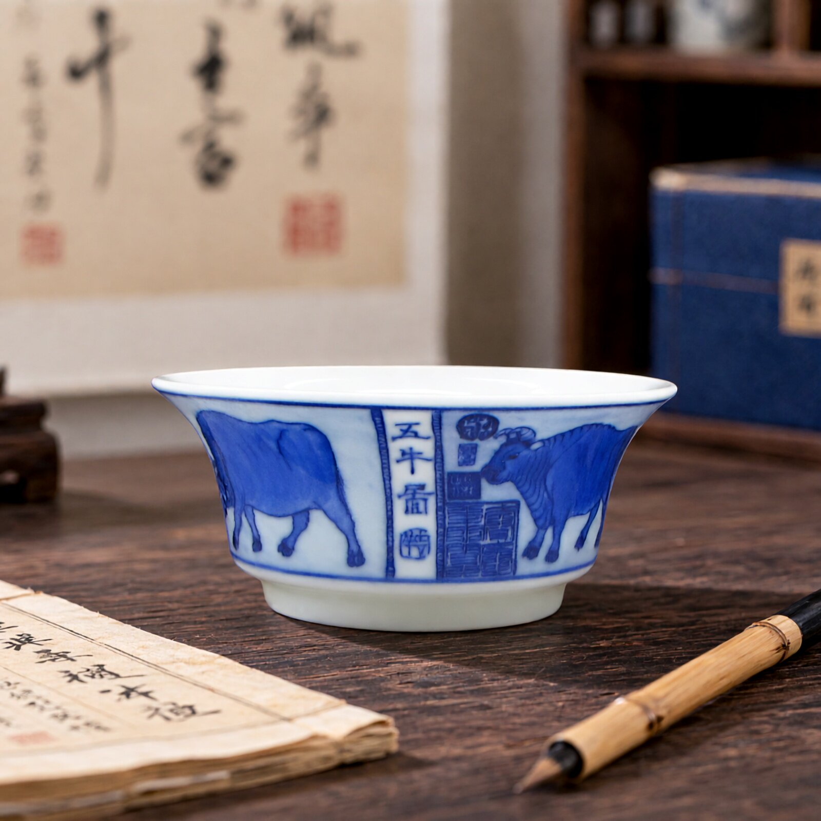 京德贵和祥手绘风陶瓷品茗杯图片