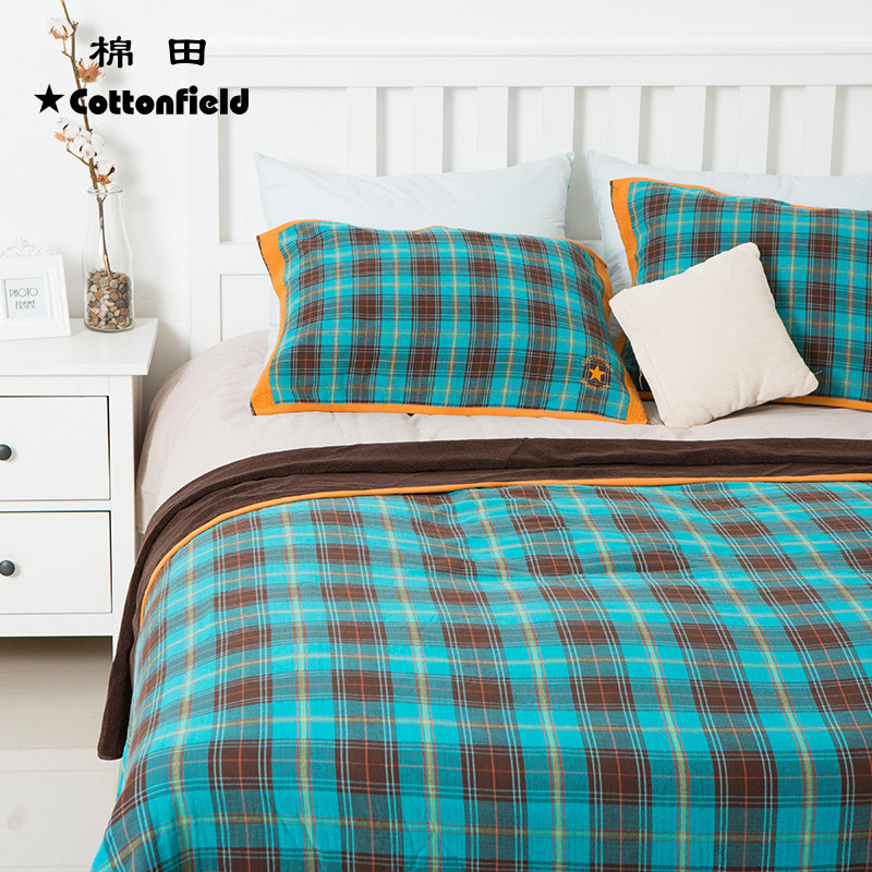 棉田毛巾被纯棉纱布薄款午睡毯双人空调毯四季老式全棉空调盖毯