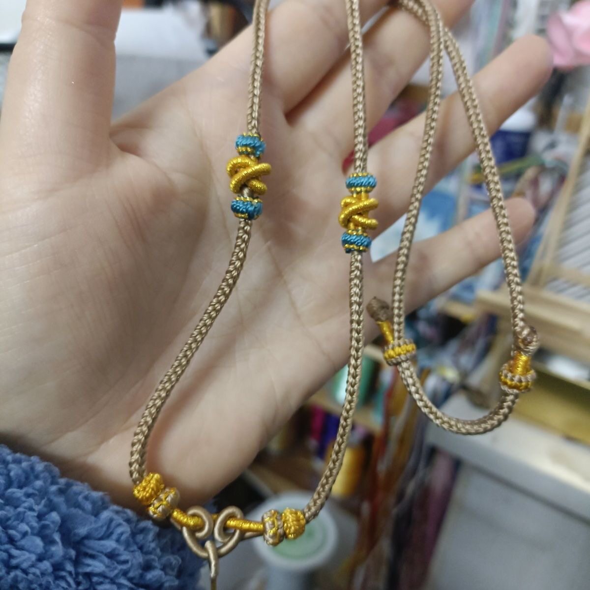 小红书定制款手工绳编织八股项链挂链吊链diy