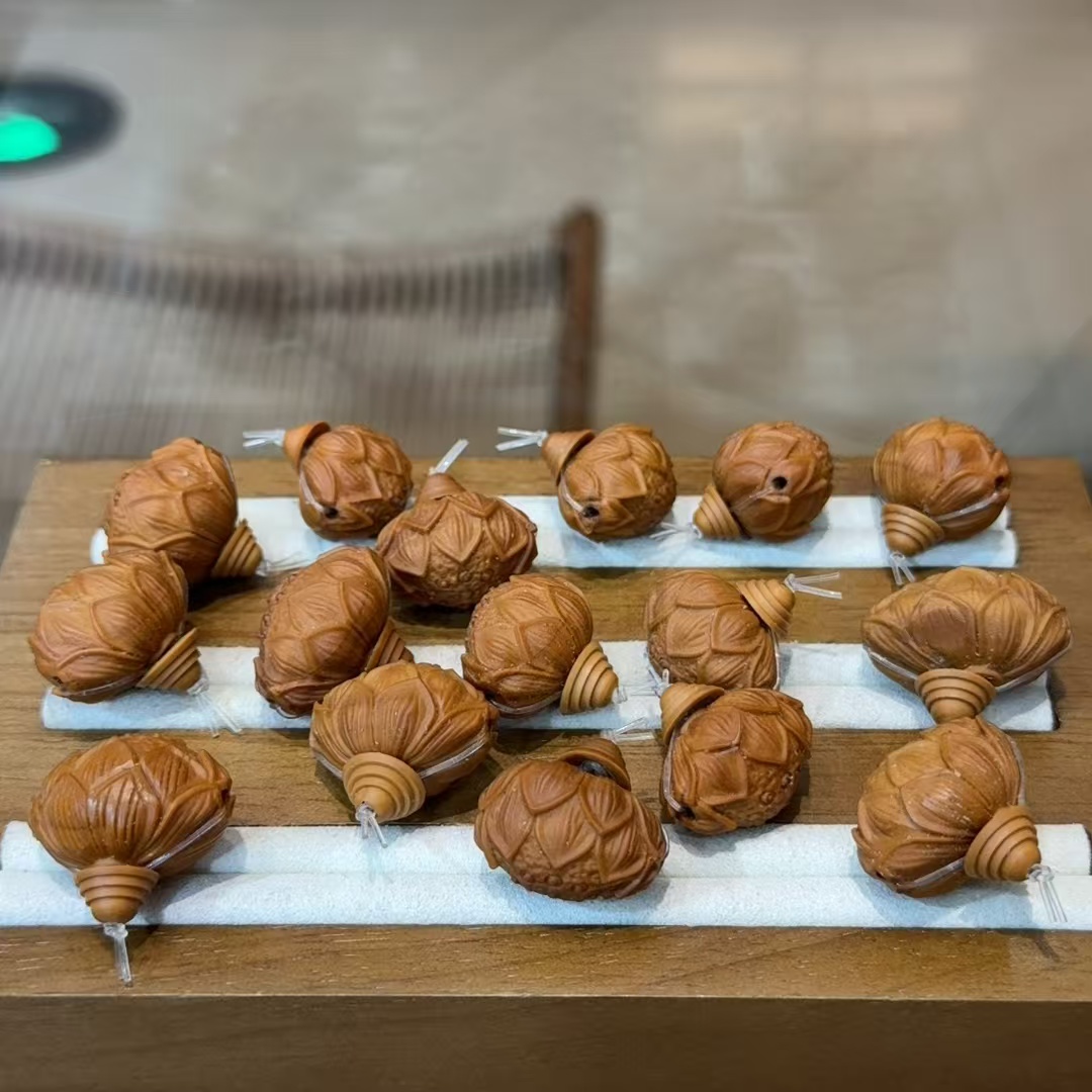 橄榄核莲花三通配件手串项链隔珠挂件手工编织diy文玩时尚配饰品