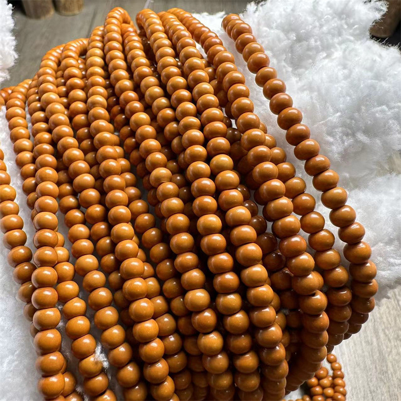 橄榄核苹果园小珠子108颗手串DIY饰品配件橄榄胡苹果园隔片竹节