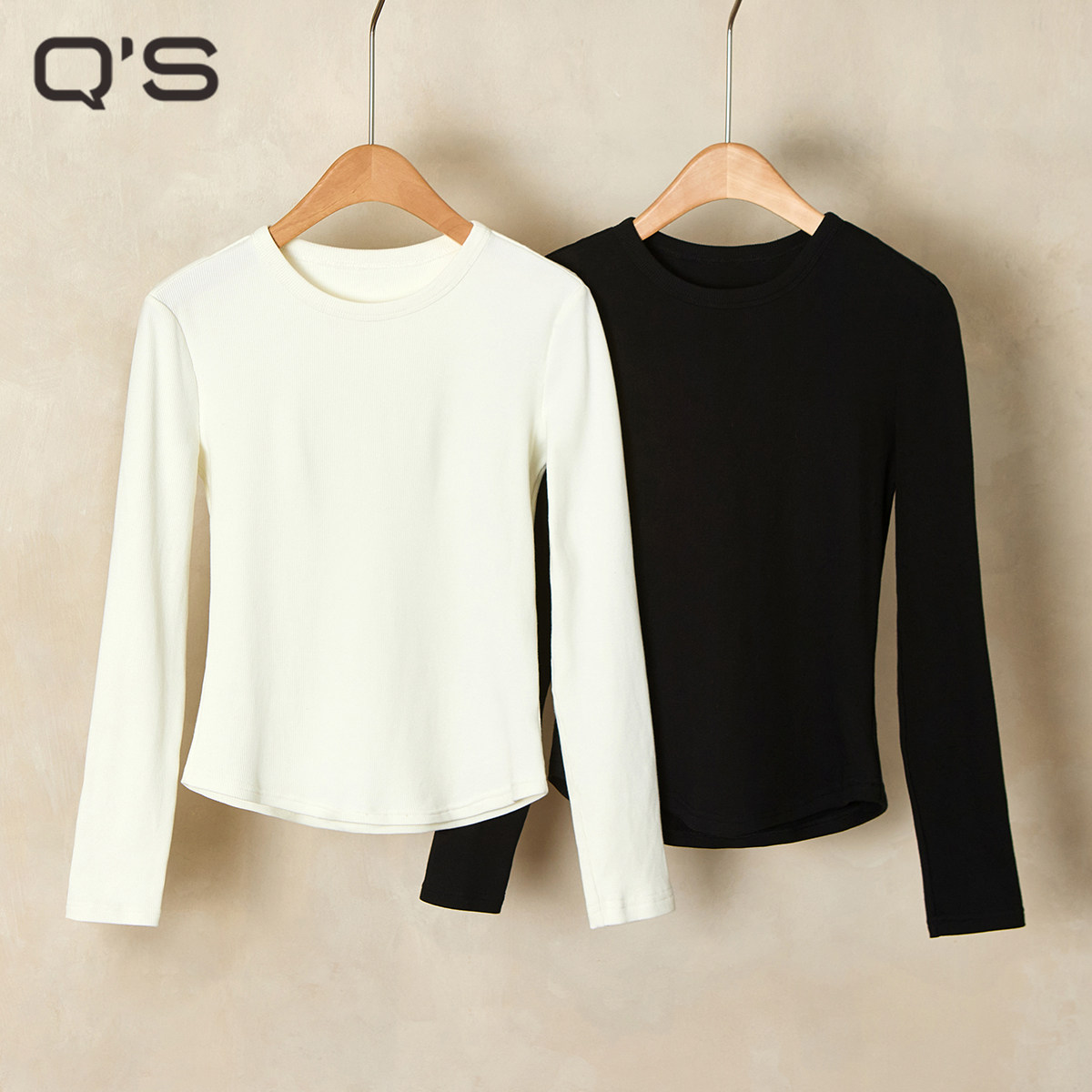 【商场同款】秸熙25冬季纯色百搭正肩显瘦T恤软糯长袖短款打底衫,女装/女士精品,T恤,淘宝优惠券,粉丝福利购,淘宝优惠卷