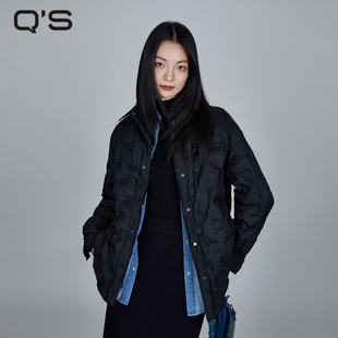 【商城同款】秸熙2025冬新纯色衬衫式羽绒服直充鸭绒轻薄宽松外套