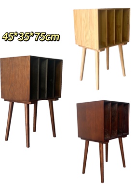 黑胶唱片收纳架盒唱机摆放专辑碟片实木收纳盒卧室客厅存储展示架