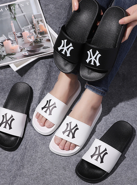 男士拖鞋ins潮流韩版个性网红凉拖鞋男夏室外穿情侣一字拖鞋家用