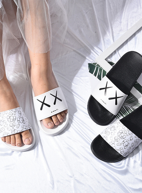 拖鞋男潮室外潮牌韩版个性凉拖鞋防滑软底居家室内情侣拖鞋夏外穿