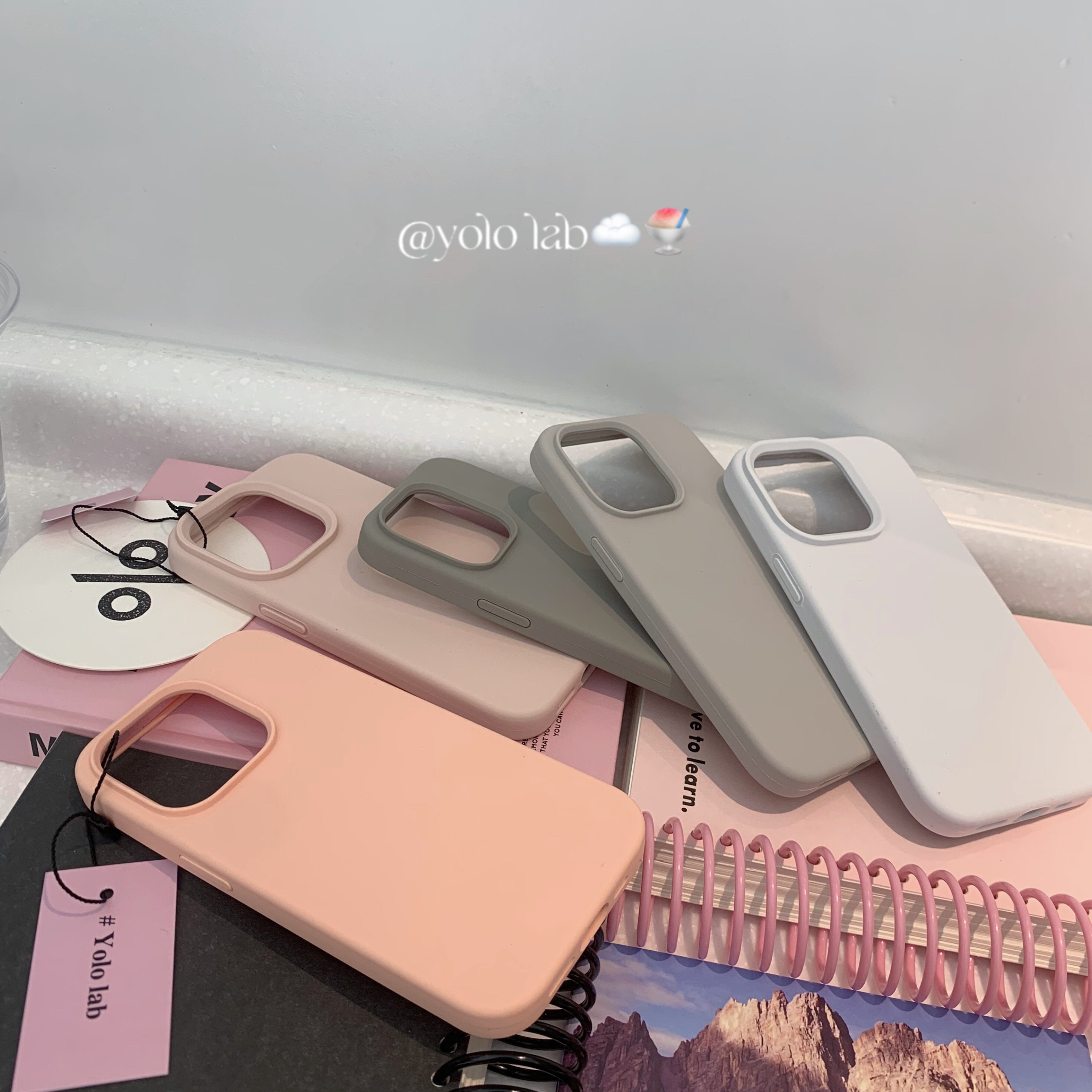 百搭纯色液态硅胶保护套iphone11