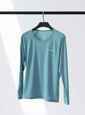 SHEEP RUN 美利奴羊毛速干衣女16.5 吸湿排汗轻薄休闲风运动圆领