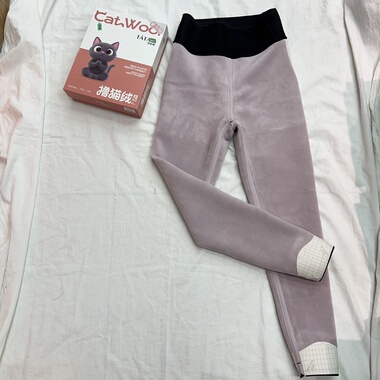 8983撸猫绒轻暖薄绒鲨鱼裤果冻腰收腹提臀显瘦运动瑜伽裤女