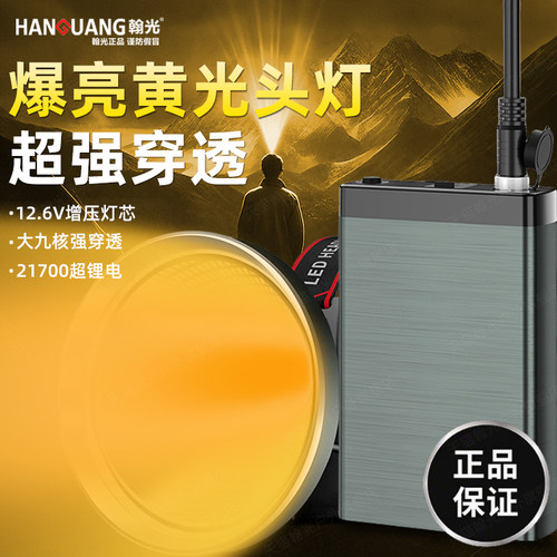 强光头灯超长续航2026头戴式矿灯