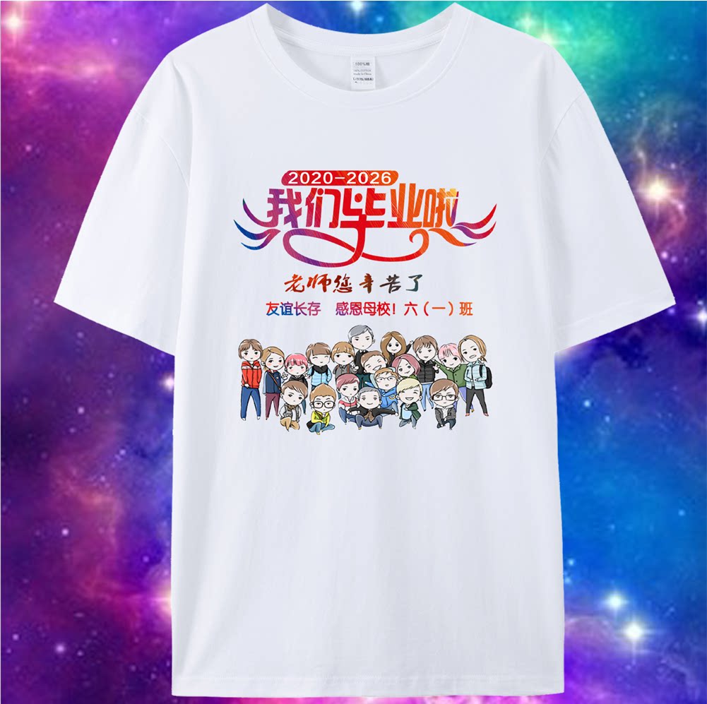 t恤定制小学生毕业照服装高三初三六年级毕业纪念班服同学聚会衣