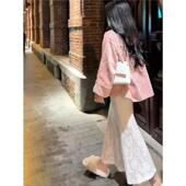 优雅温柔风百搭白色鱼尾蕾丝裙2025秋季 新款 洋气氛围感显瘦半身裙