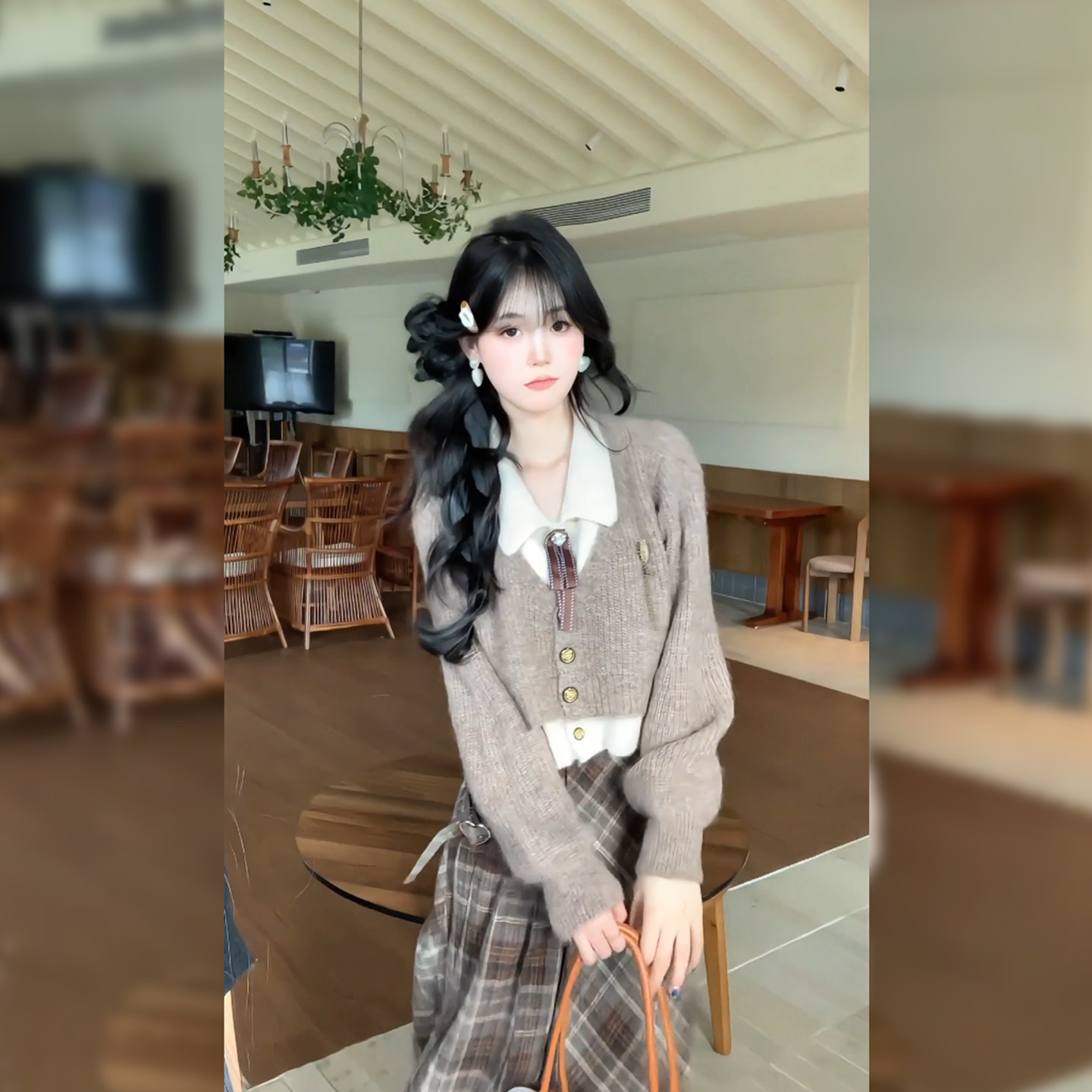 韩系早秋穿搭一整套时尚套装2025年秋冬新款小香风爆款两件套女装