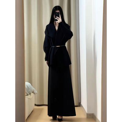 御姐通勤休闲套装女2025秋冬新款毛衣外套半身裙两件套高级感女装