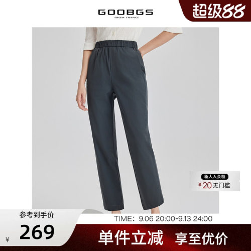 GOOBGS谷邦高腰长款休闲裤