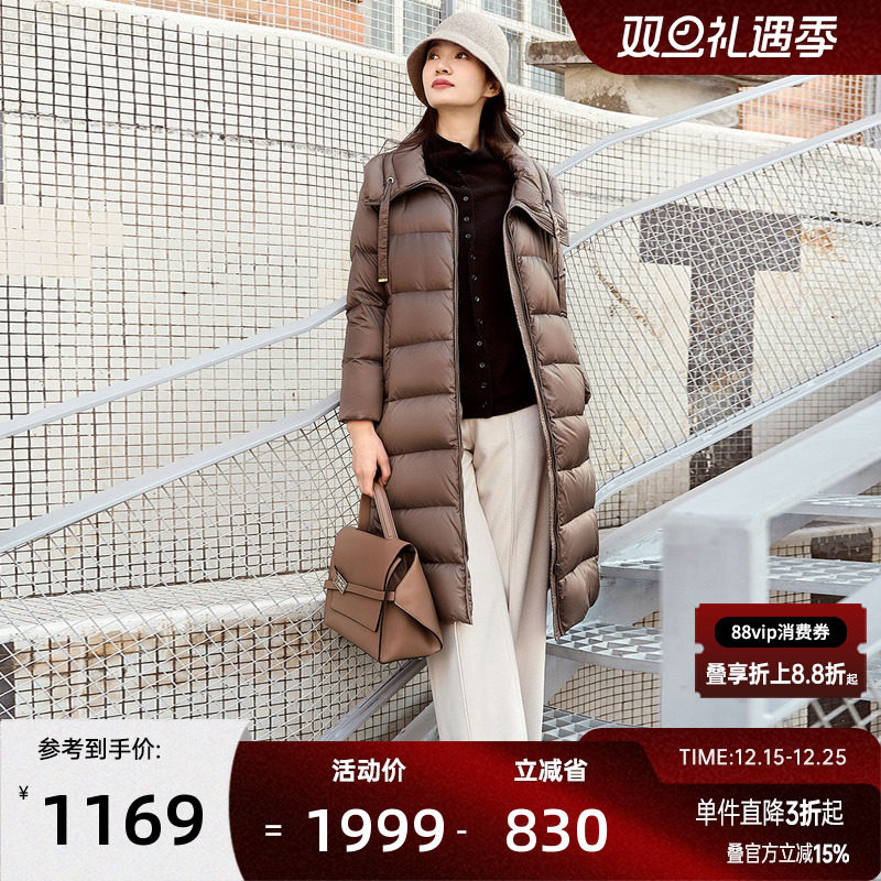 GOOBGS/谷邦中长款90鹅绒羽绒服