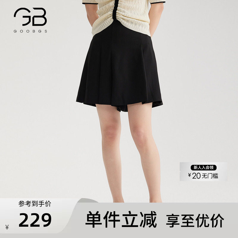 GOOBGS谷邦短款阔腿裤图片