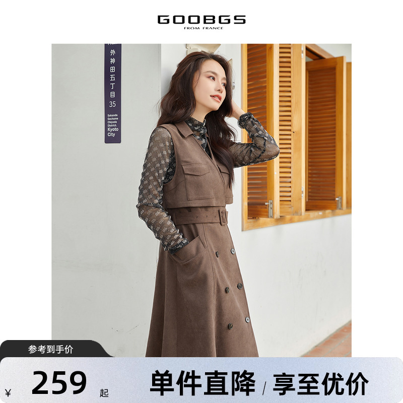 GOOBGS谷邦无袖连衣裙