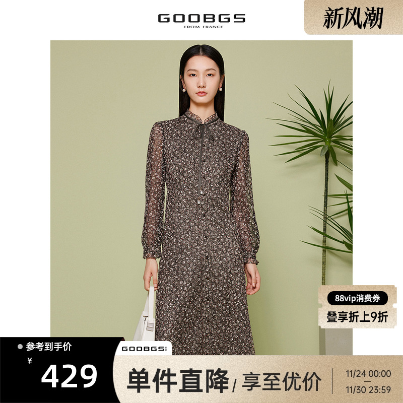 GOOBGS谷邦长袖连衣裙