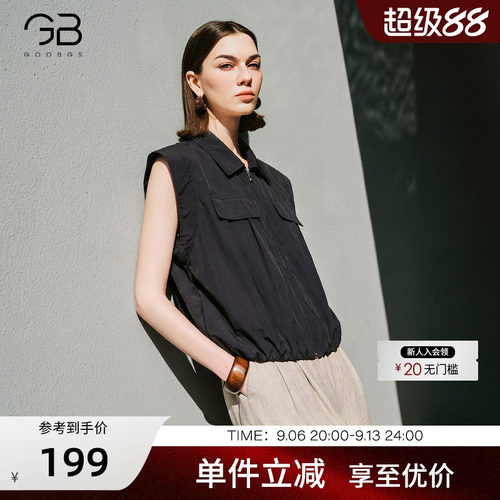 谷邦休闲无袖衬衫女夏
