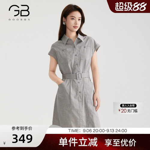 谷邦无袖工装连衣裙夏季新款