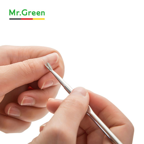 mrgreen进口不锈钢v型美甲工具