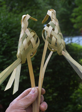 手工竹编趣味鸟可涂鸦工艺品摆件空间装饰品DIY手工道具