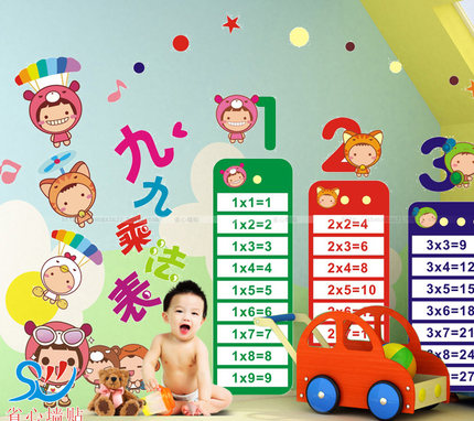 可移除墙贴儿童房宝宝身高贴 汉语拼音字母表贴画 幼儿园墙贴纸