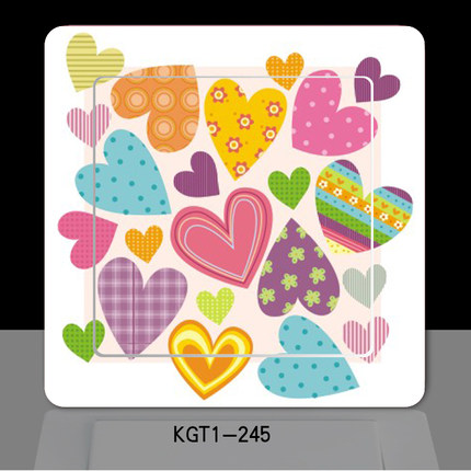 彩色卡通可爱开关贴【创意系列】儿童房间插座贴客厅书房开关装饰