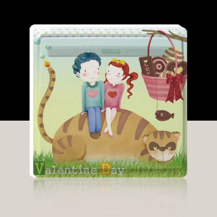 可移除墙贴开关贴 花卉创意家居装饰 自粘开关贴纸 多款图案优质