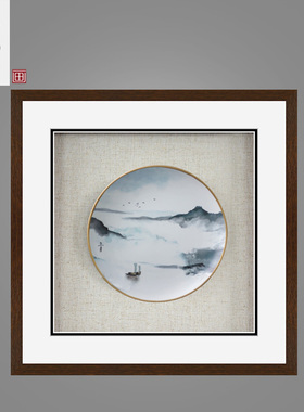 北欧象白色简约盘子实物画样板房