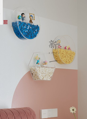 现代简约儿童房个性立体亚克力积木玩偶实物装饰挂画 新北欧壁饰