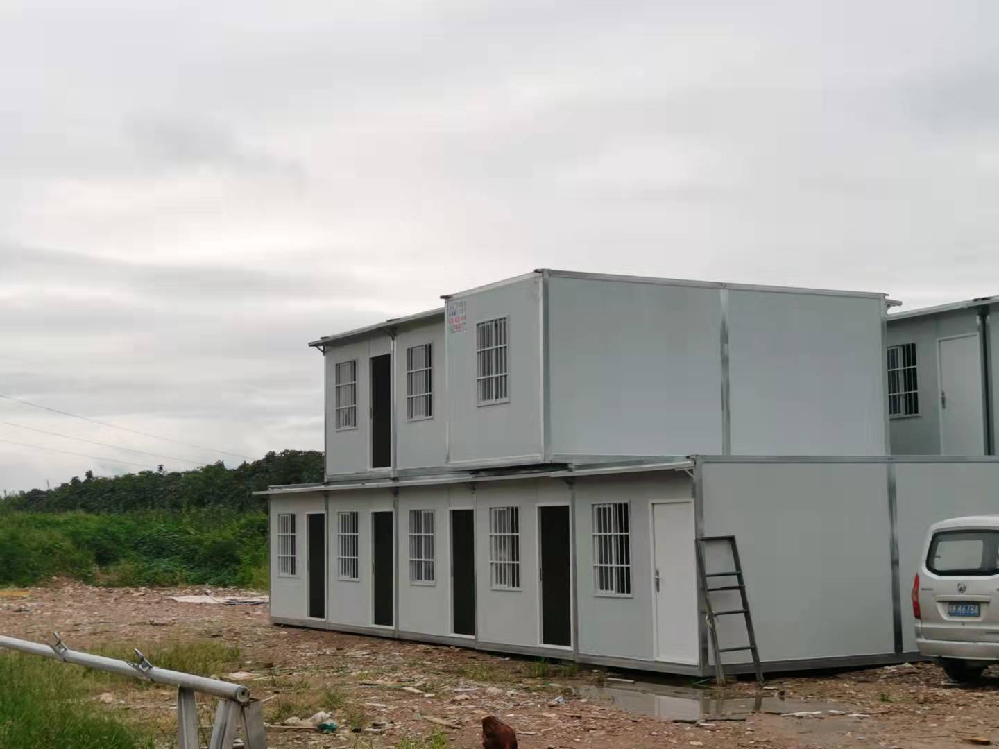 住人集装箱移动房工地简易房定岩棉板防火保温制临时活动板房组装