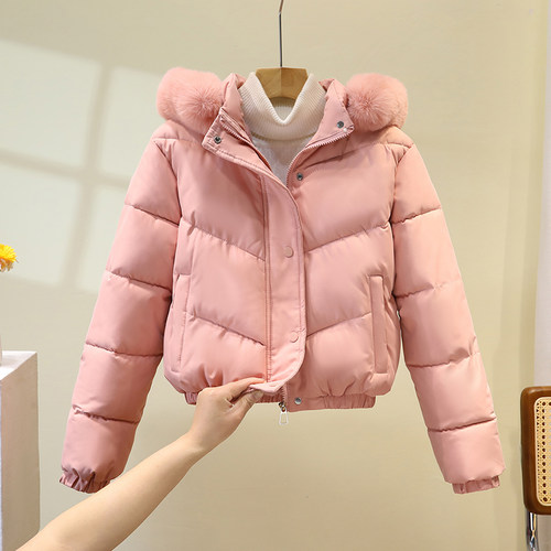 2025冬季新款羽绒棉服女短款加厚