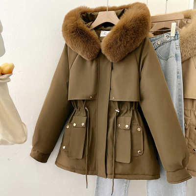 派克服女2025冬季新款加绒棉服
