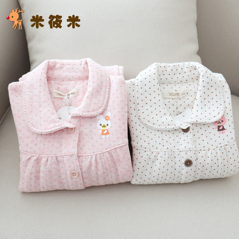米筱米儿童秋冬纯棉空气层三层夹棉家居服全棉女童亲子睡衣睡裤套,童装/婴儿装/亲子装,家居服套装,淘宝优惠券,粉丝福利购,淘宝优惠卷