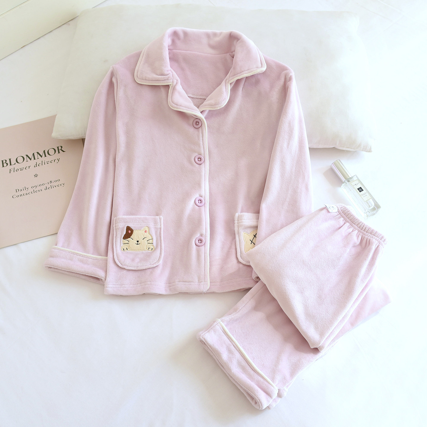 米筱米2025新款儿童秋冬加厚海岛绒睡衣套女童可爱小猫保暖家居服,童装/婴儿装/亲子装,家居服套装,淘宝优惠券,粉丝福利购,淘宝优惠卷