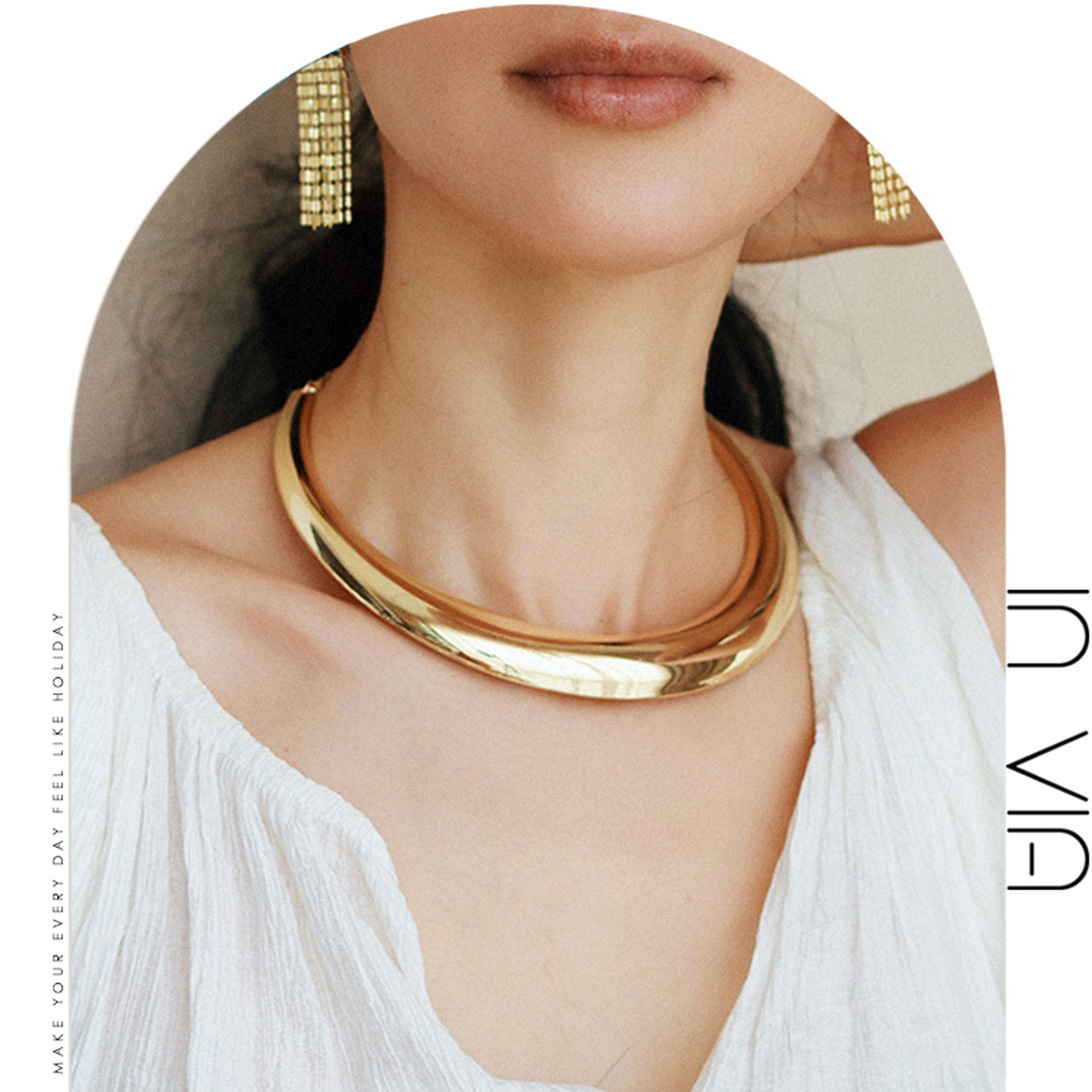 希腊埃及风金色项圈女choker颈饰项链女印度舞配饰首饰波西米亚