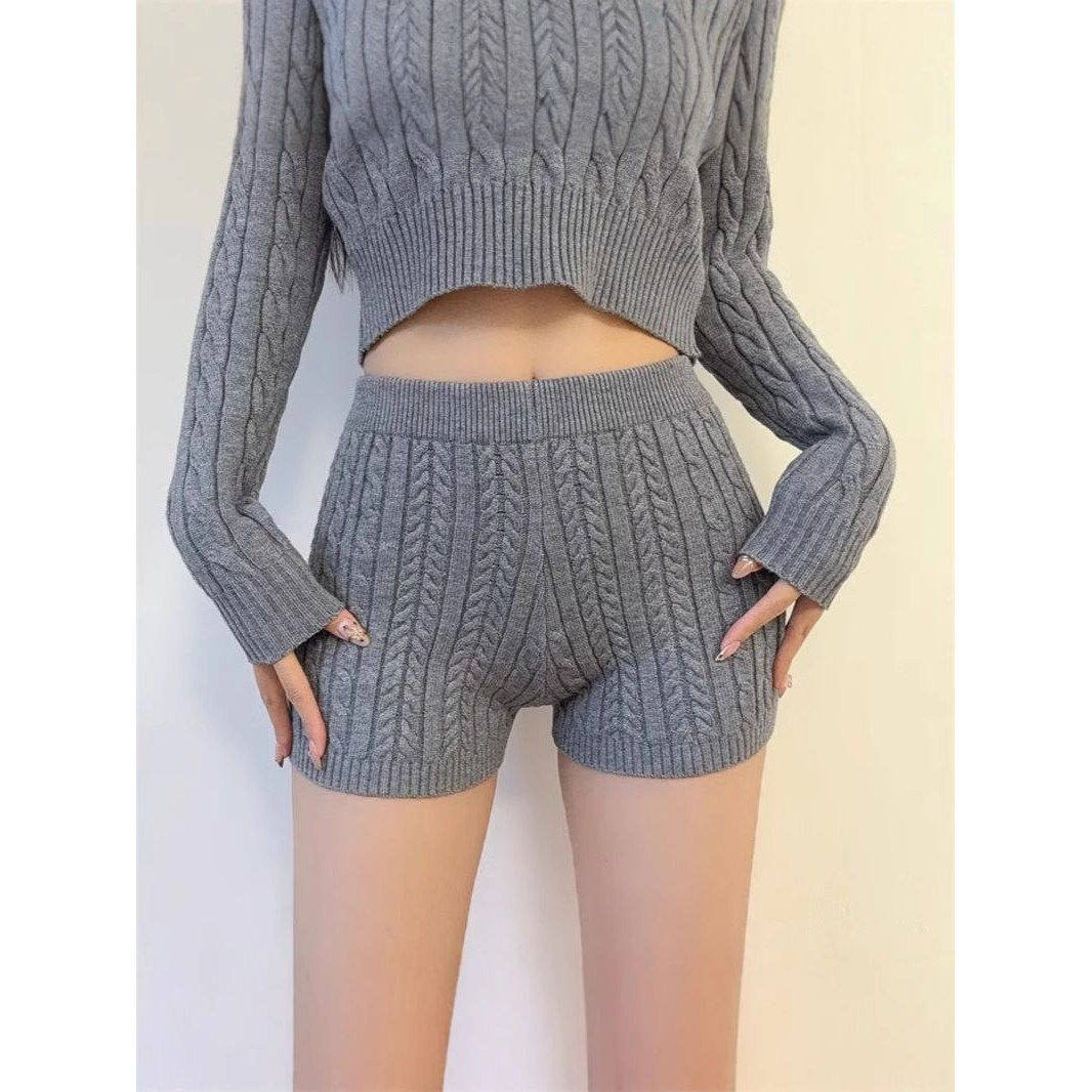 辣妹修身弹力高腰针织短裤女早秋季防走光外穿打底保暖毛线裤子潮,女装/女士精品,短裤,淘宝优惠券,粉丝福利购,淘宝优惠卷